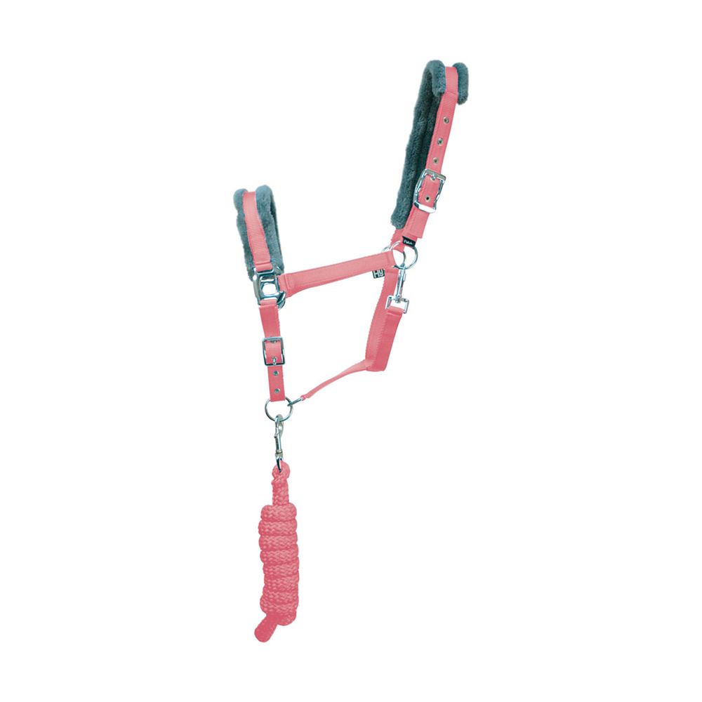 Hy Sport Active Head Collar & Lead Rope (Coral Rose)