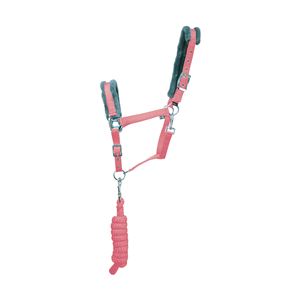 Hy Sport Active Head Collar & Lead Rope (Coral Rose)