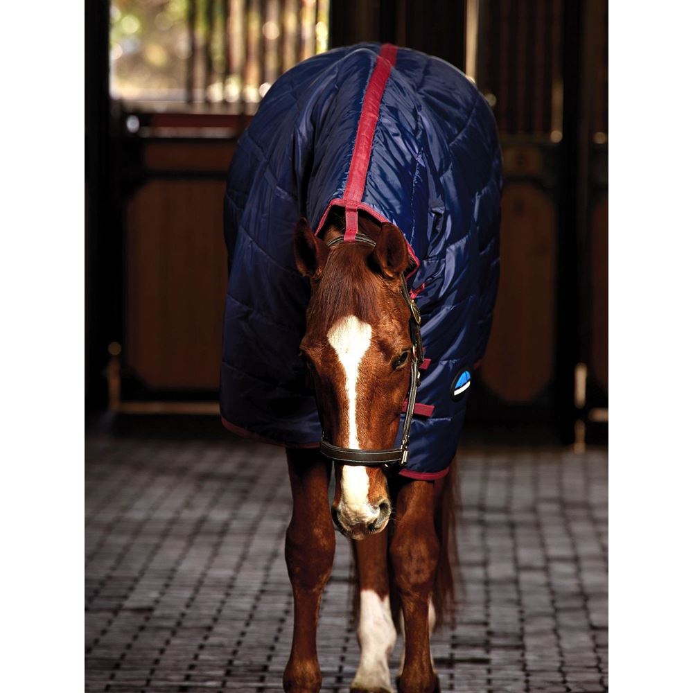 Weatherbeeta Comfitec 210D Channel Quilt Stable Combo - 220g (Navy/Burgundy)