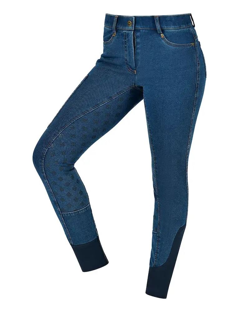 Dublin Kids Shona Denim Full Seat Breeches (Light Blue Denim)