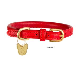 Shires Digby & Fox Rolled Leather Dog Collar (XXXS - XXS)