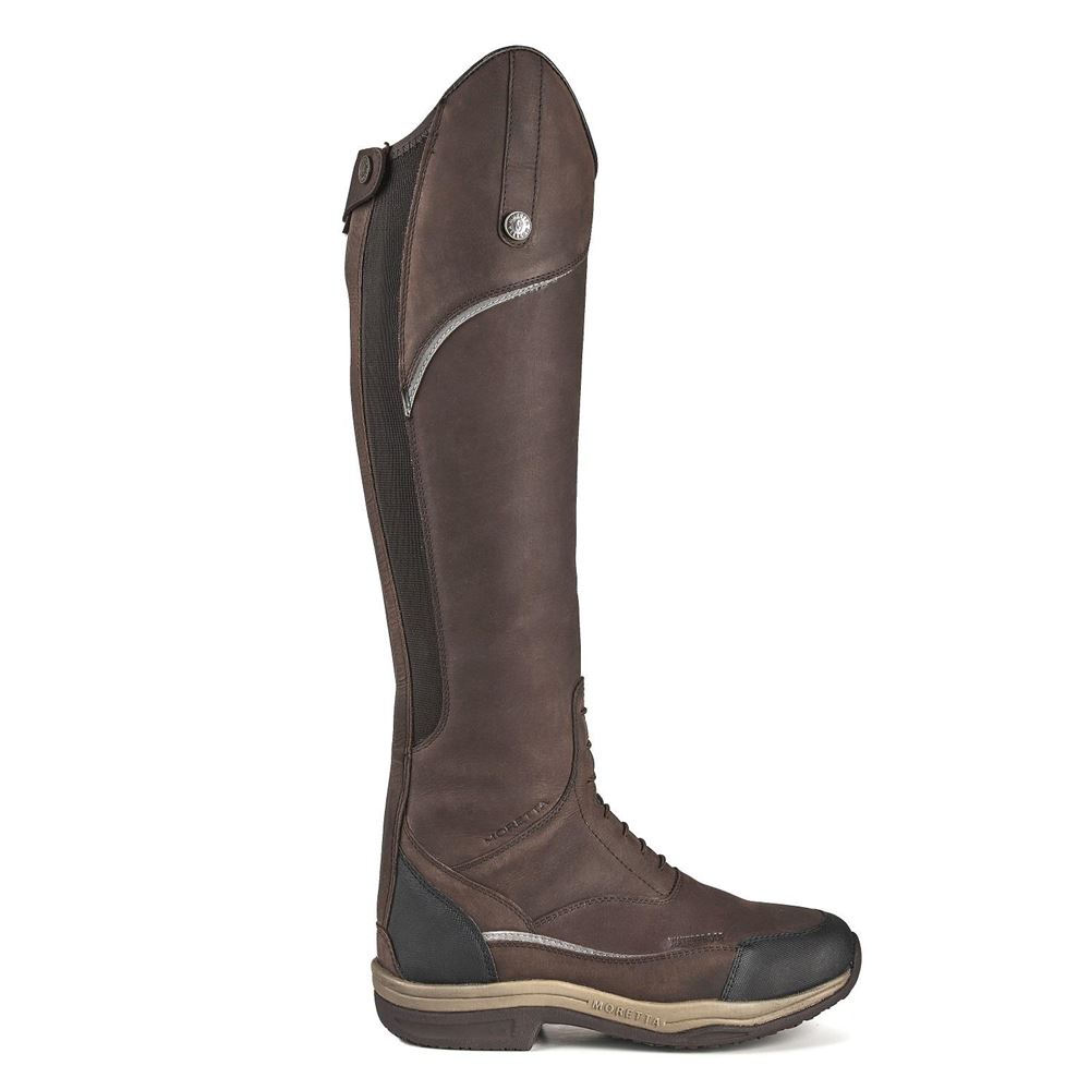 Shires Moretta Voltana Long XGRIP Boots (Brown)
