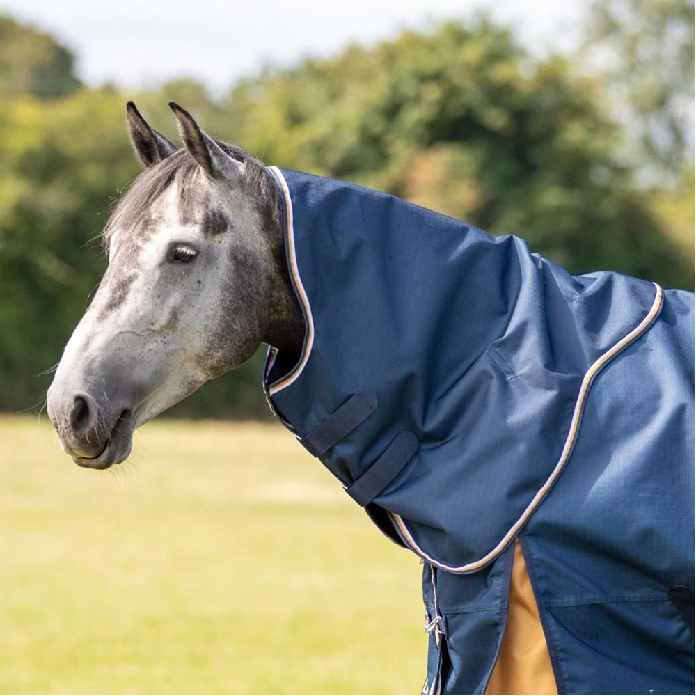 Shires Highlander Plus Lite Turnout Rug Neck Cover (Navy)