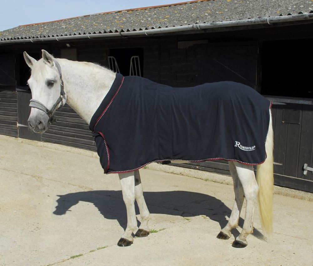 Rhinegold Comfey Collar Fleece Rug (Navy)