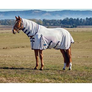 Weatherbeeta Comfitec Airflow Fly Sheet Detach-A-Neck (Grey/Navy/Burgundy)