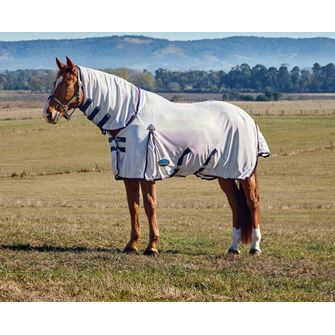 Weatherbeeta Comfitec Airflow Fly Sheet Detach-A-Neck (Grey/Navy/Burgundy)