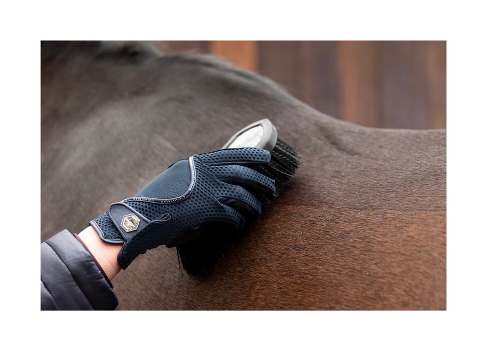 Coldstream Swinton Combi Mesh Summer Riding Gloves (Black)