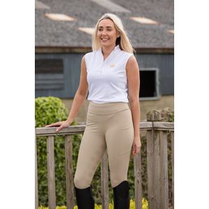 Rhinegold Vogue Ladies Full Seat Performance Tights (Beige)