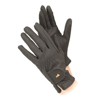 Shires Aubrion Arene FlexFit Childs Riding Gloves (Brown - Small) *Clearance*