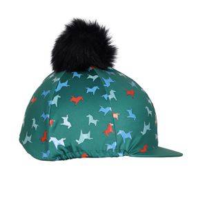 Shires Tikaboo Hat Cover (Green Horse)