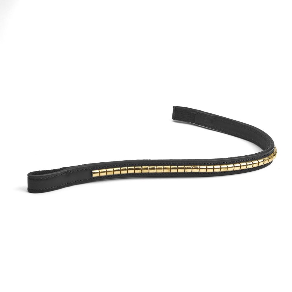 Shires Velociti Rapida Clincher Browband (Black/Brass)