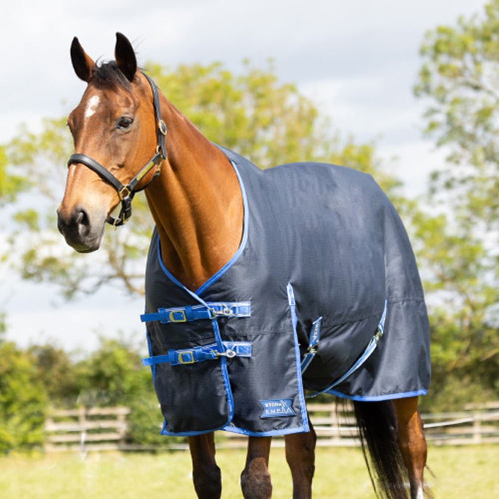 Hy Equestrian StormX Empra Reflect 0g Turnout Rug (Navy)