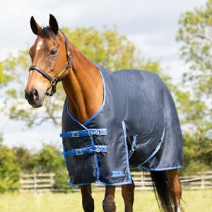 Hy Equestrian StormX Empra Reflect 0g Turnout Rug (Navy)