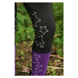 Hy Equestrian Stella Children's Riding Tights (Purple/Lilac/Black)