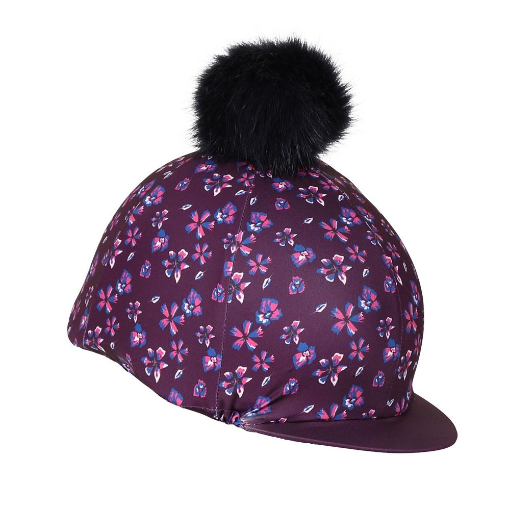 Shires Aubrion Hyde Park Riding Hat Cover - Young Rider (Flower)