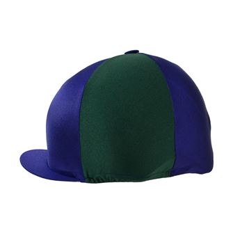 Hy Equestrian Two Tone Hat Cover (Navy/Bottle Green)