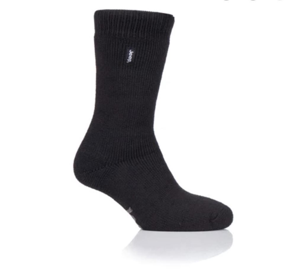 Mens Jeep Brushed Thermal Socks (1 Pair)
