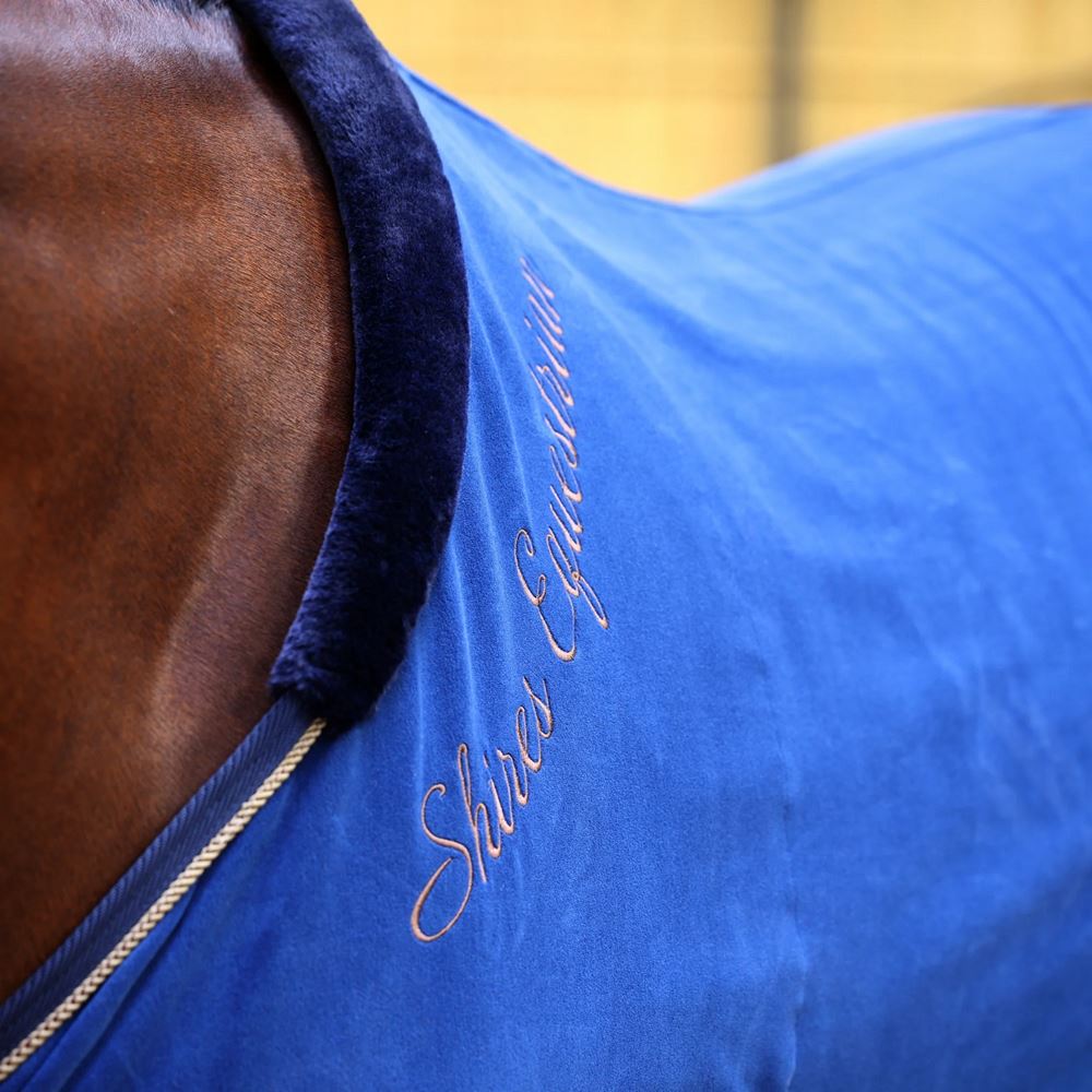 Shires Deluxe Fleece Show Rug (Navy)