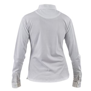 Shires Aubrion Ladies Long Sleeve Stock Shirt (White)