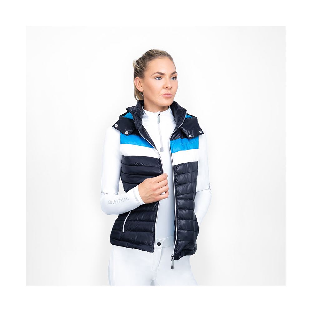 Coldstream Southdean Quilted Gilet (Navy/White/Blue)