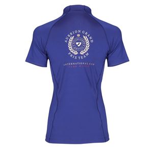 Shires Aubrion Team Ladies Short Sleeve Base Layer (Navy)