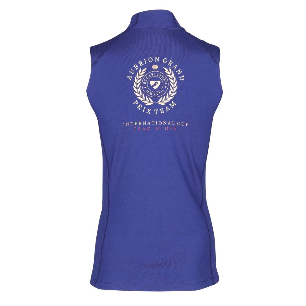 Shires Ladies Aubrion Team Sleeveless Base Layer (Navy)