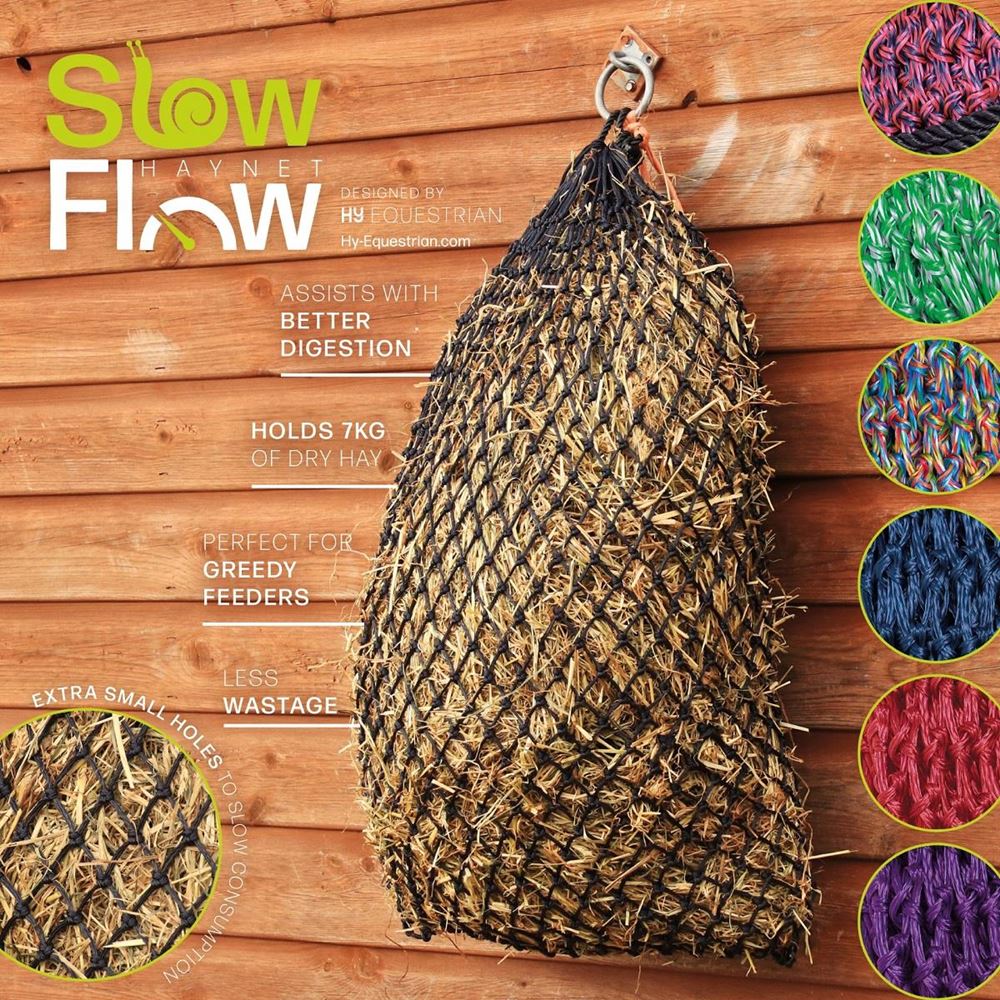 Hy Equestrian Slow Flow Haynet (Grey/Green)
