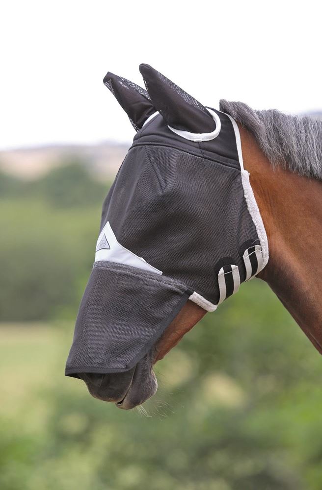 Shires Field Durable Fly Mask with Ears & Nose