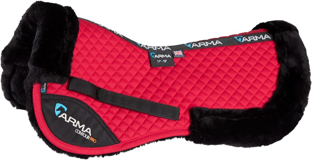 Shires ARMA Half Pad (Deep Red)