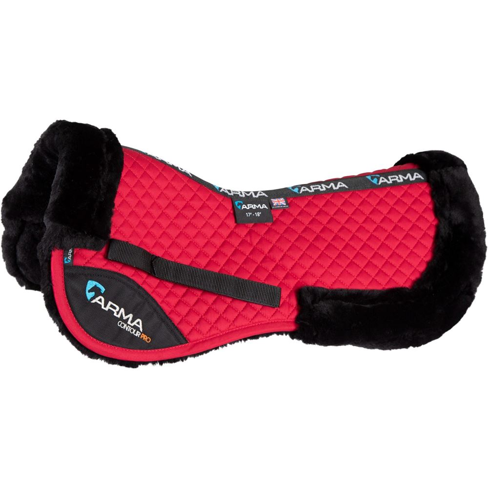 Shires ARMA Half Pad (Deep Red)