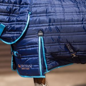 Gallop Trojan 300g Combo Stable Rug (Navy/Sky Bindings)