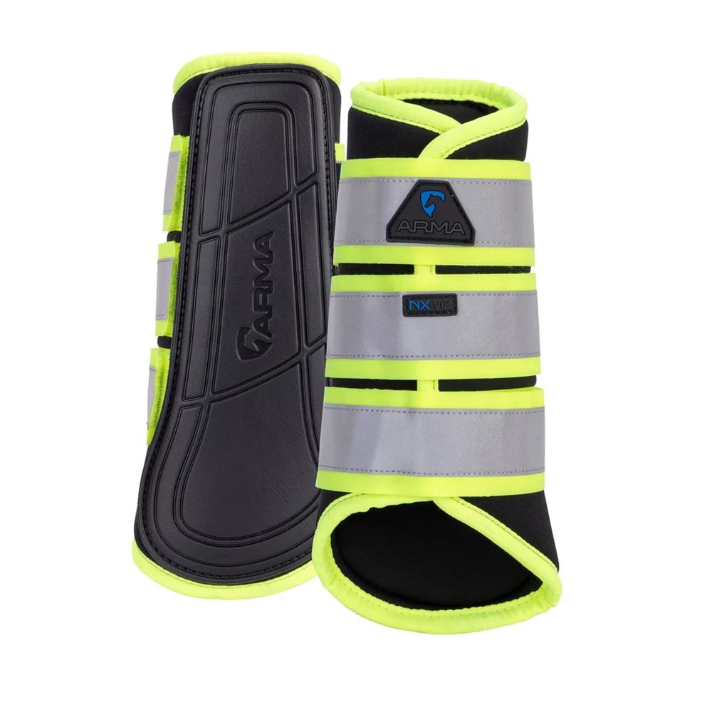 Shires Arma ARMA NX-VIZ Brushing Boots Brushing Boots (Yellow)