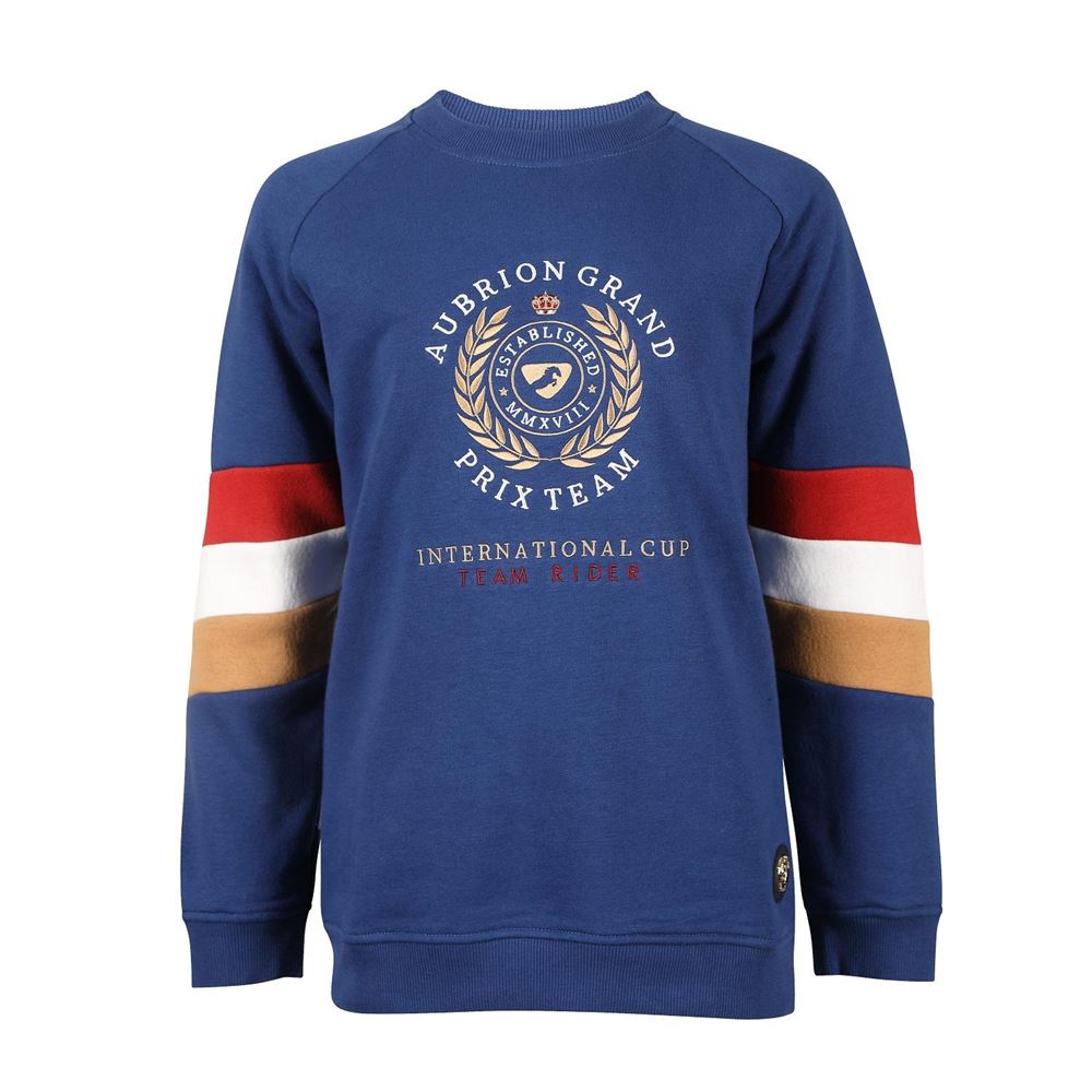 Shires Aubrion Team Sweatshirt - Young Rider (Navy)