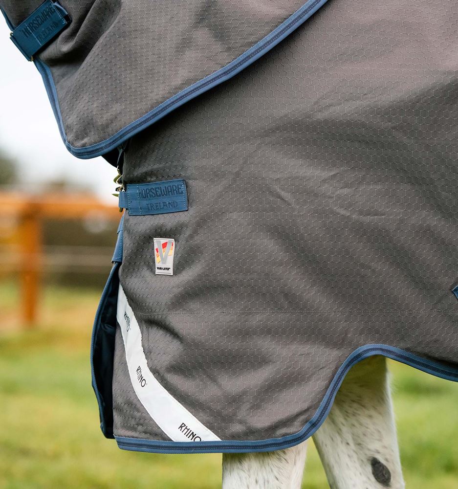 Horseware Rhino Plus HexStop Vari-Layer - 250g (Grey/Indigo & Navy) 