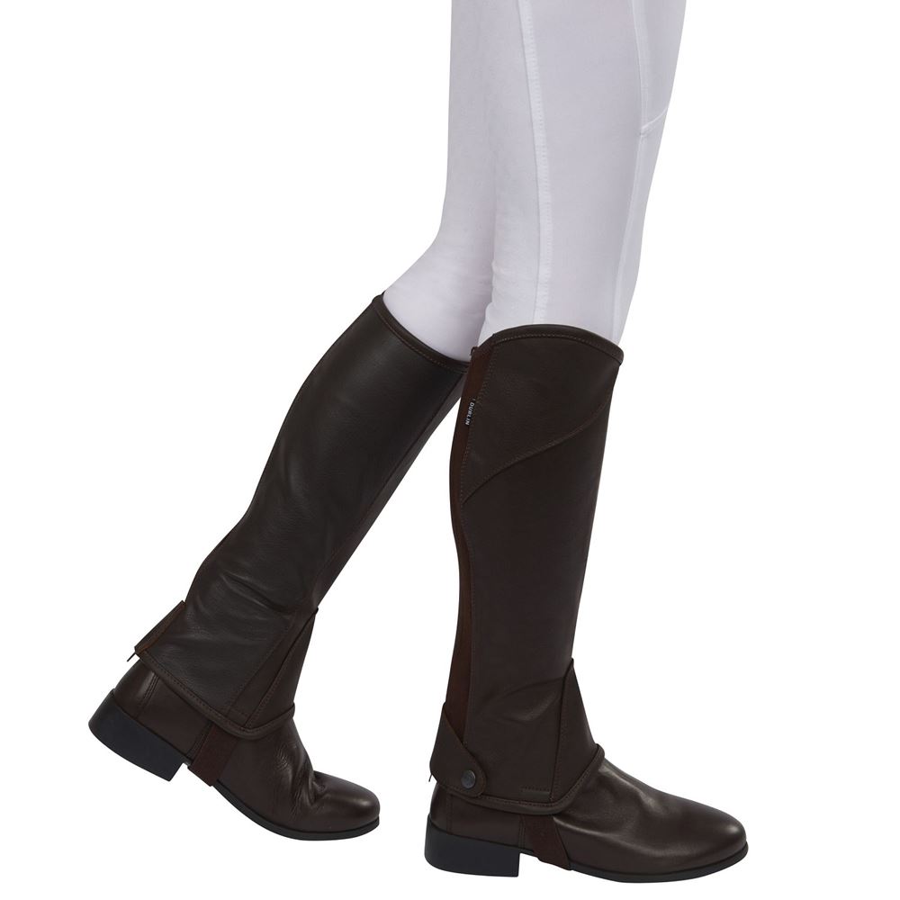 Dublin Stretch Fit Adults Half Chaps (Brown)
