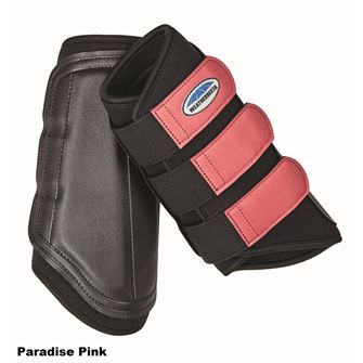 Weatherbeeta Prime Single Lock Brushing Boot (Black/Paradise Pink) *Special Offer*