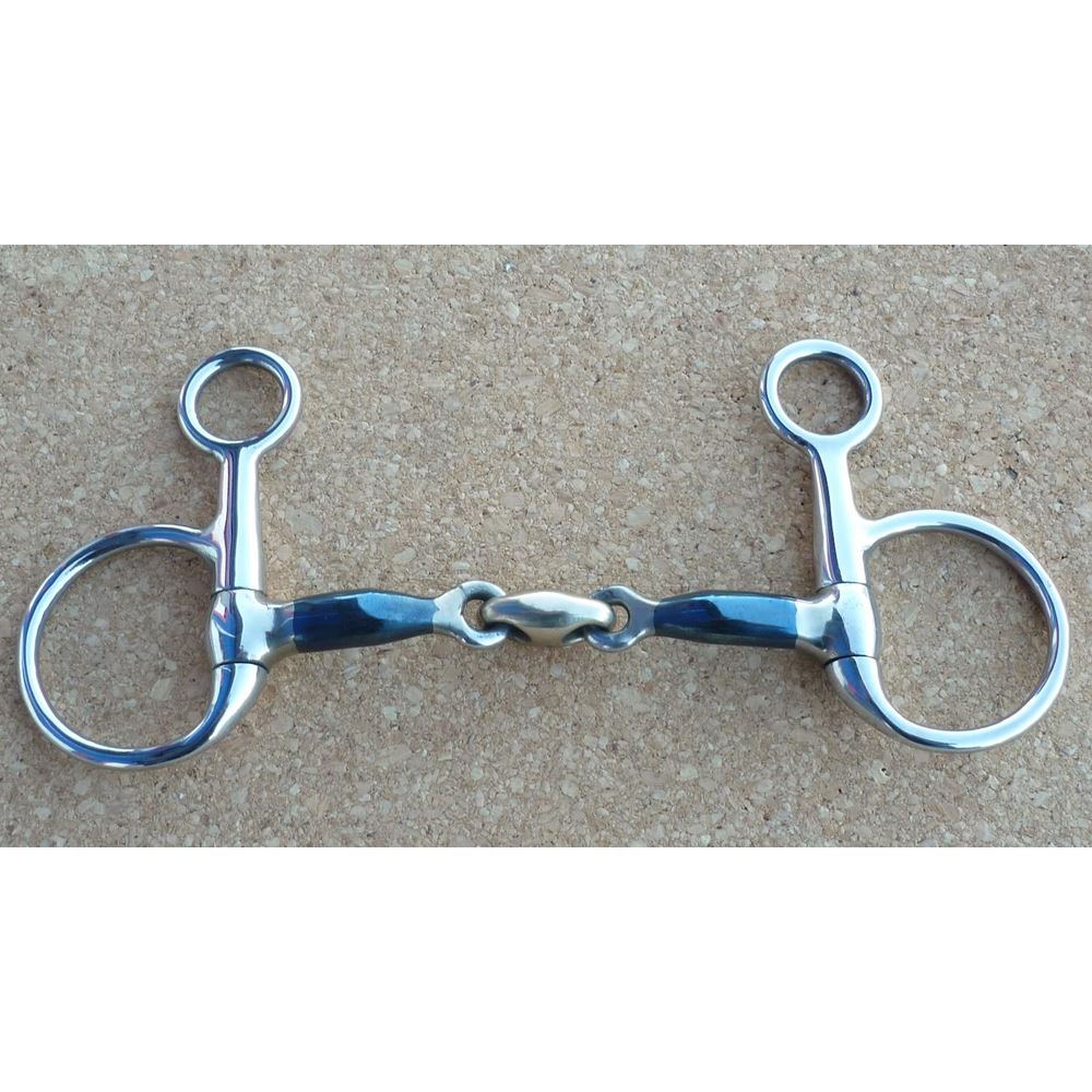 Blue Sweet Iron Hanging Cheek Snaffle with Lozenge