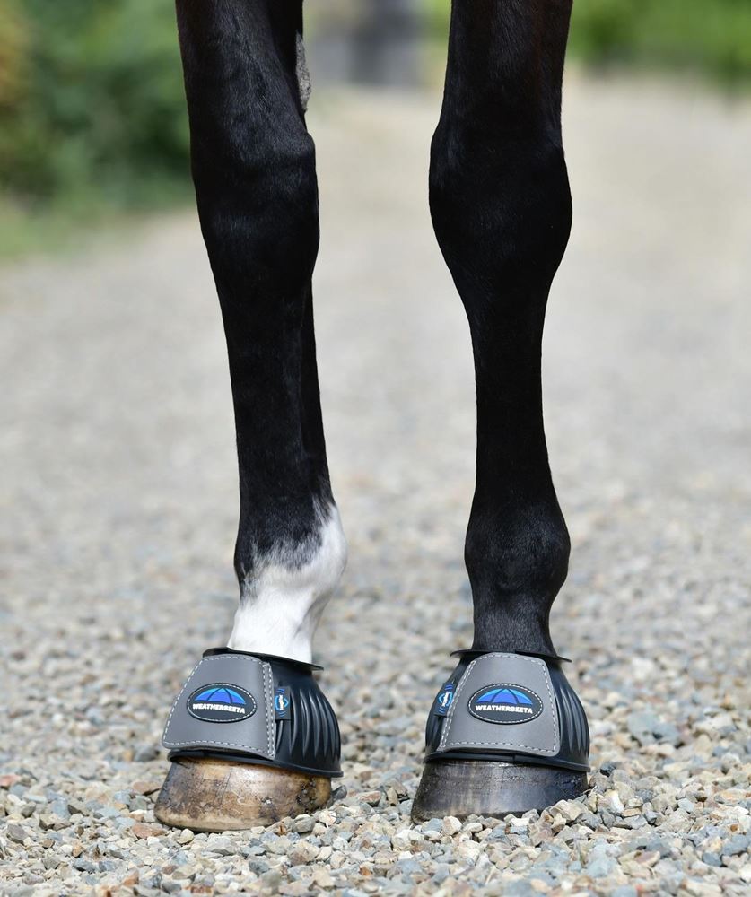 Weatherbeeta Tough-Tec Prime Rubber Bell Boots (Black/Grey)