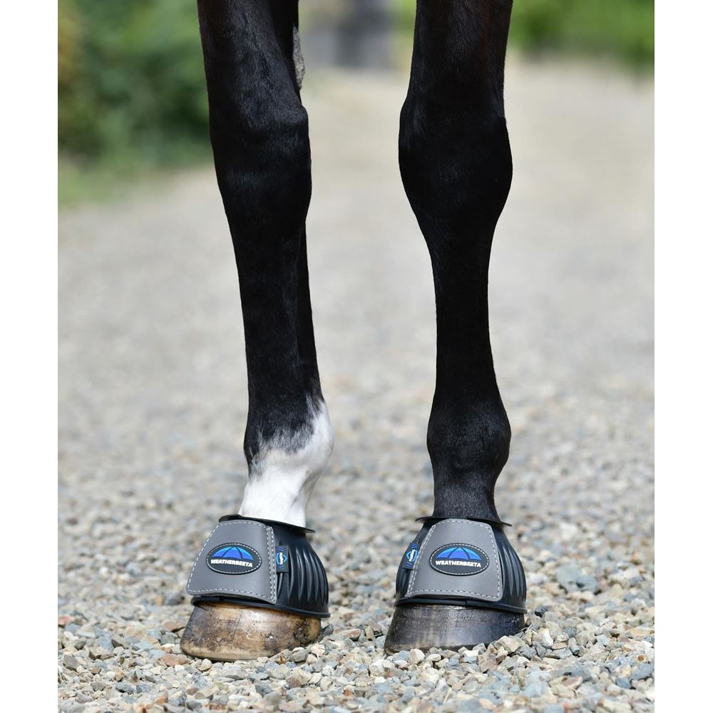 Weatherbeeta Tough-Tec Prime Rubber Bell Boots (Black/Grey)