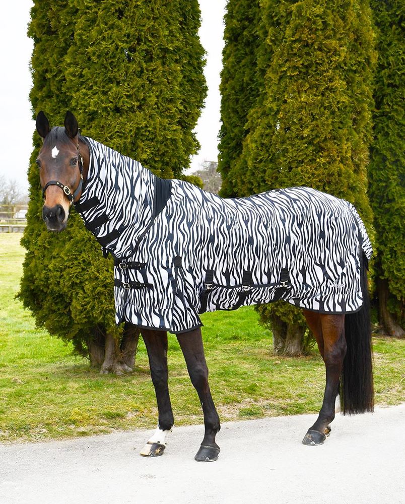 Rhinegold Africa Combo Fly Rug (Zebra Print)