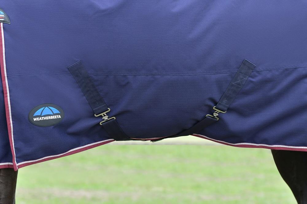 Weatherbeeta Comfitec Essential Turnout Detach-A-Neck - 50g (Navy/Burgundy)