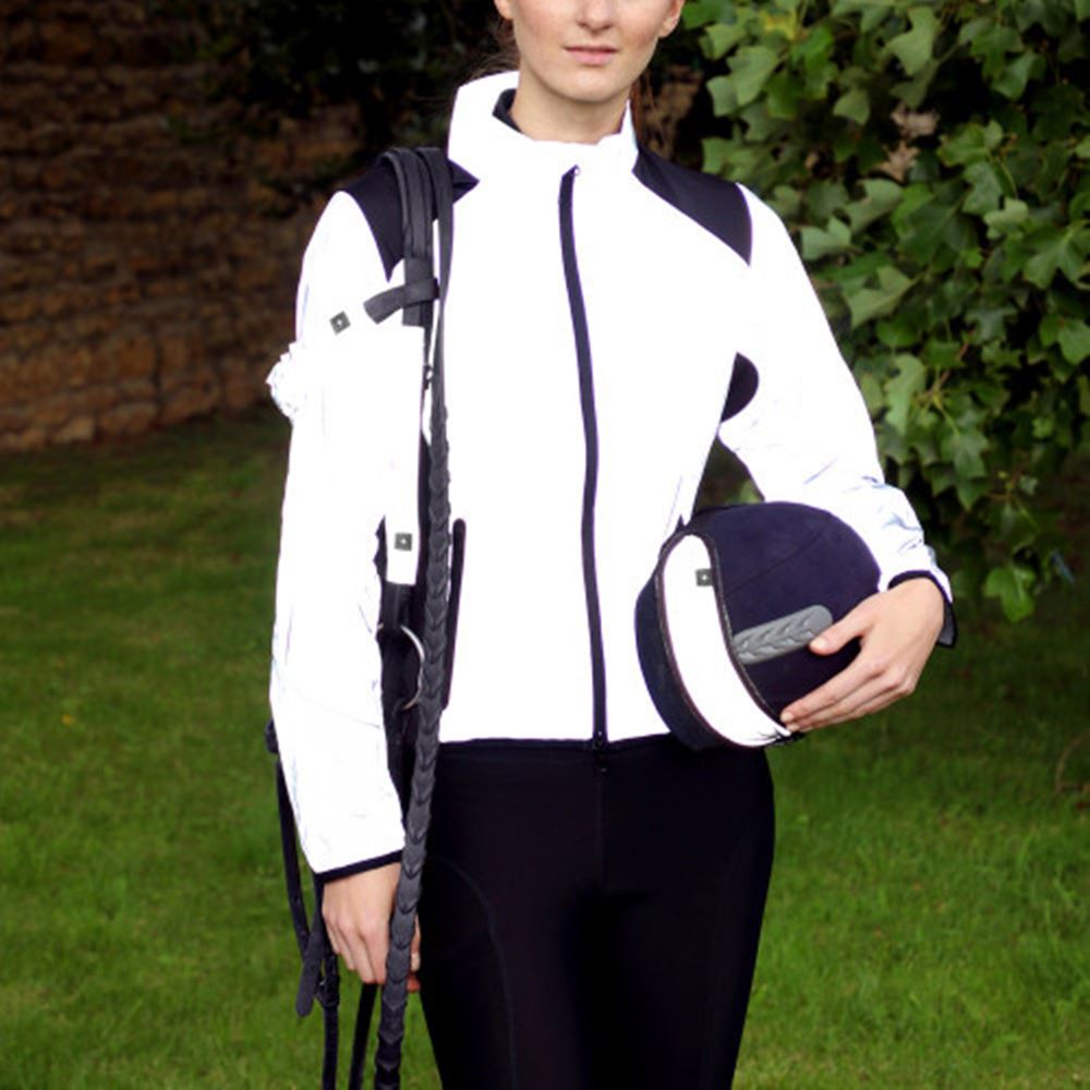 Silva Flash Reflective Jacket by Hy Equestrian (Reflective Silver)