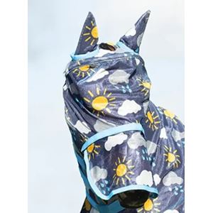 Hy Equestrian Come Rain or Shine Fly Mask with Ears and Detachable Nose