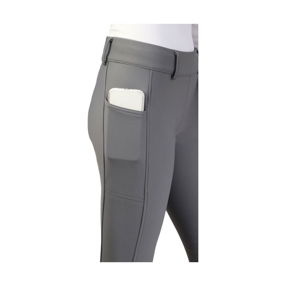 Hy Equestrian Glacial Softshell Riding Tights (Grey)