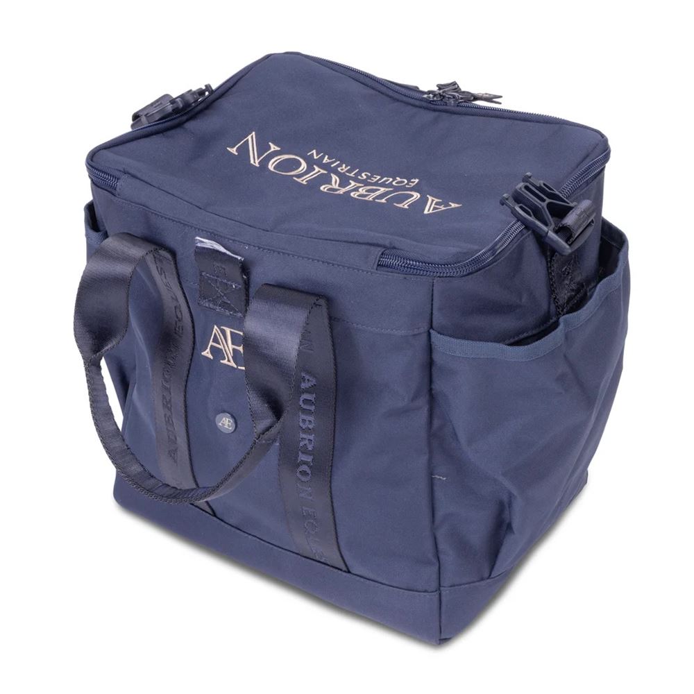 Shires Aubrion Equestrian Large Grooming Kit Bag (Navy)