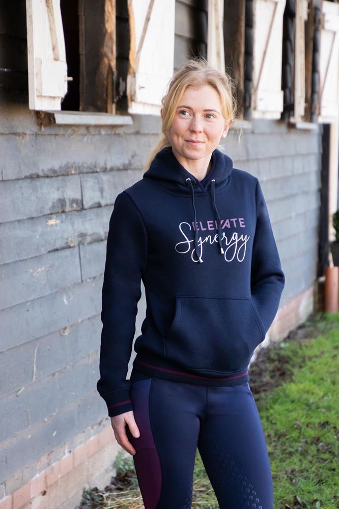 **pics** Hy Equestrian Synergy Elevate Hoodie (Navy/Fig)