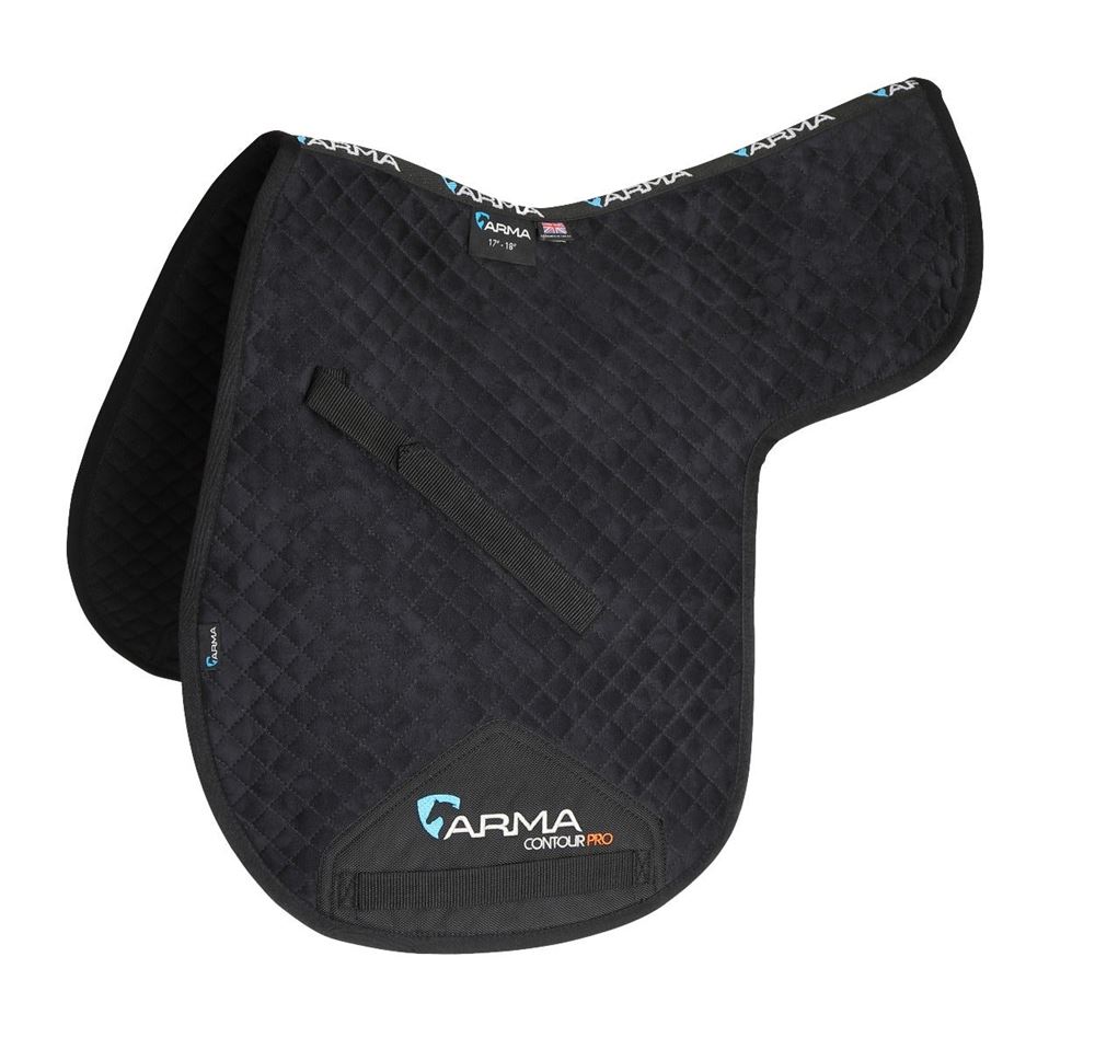 Shires ARMA Suede Numnah (Black)