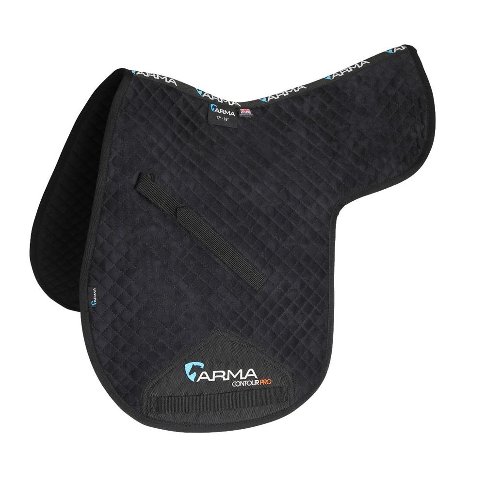 Shires ARMA Suede Numnah (Black)