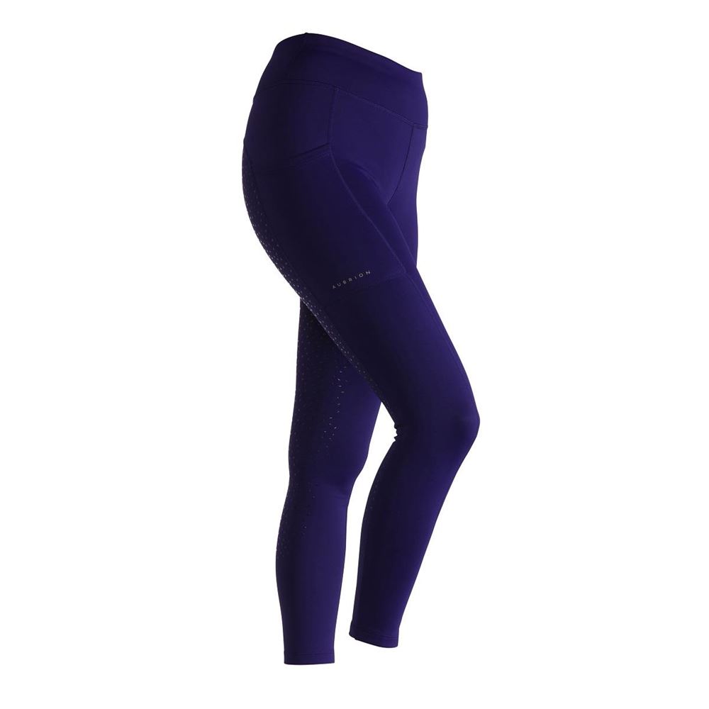 Shires Aubrion Shield Winter Riding Tights (Ink)