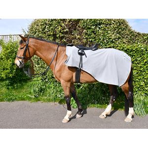 Rhinegold Embroidered Fleece Cutaway Ride-On Rug (Grey)